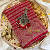 Pinkish Red Georgette Saree -VS854